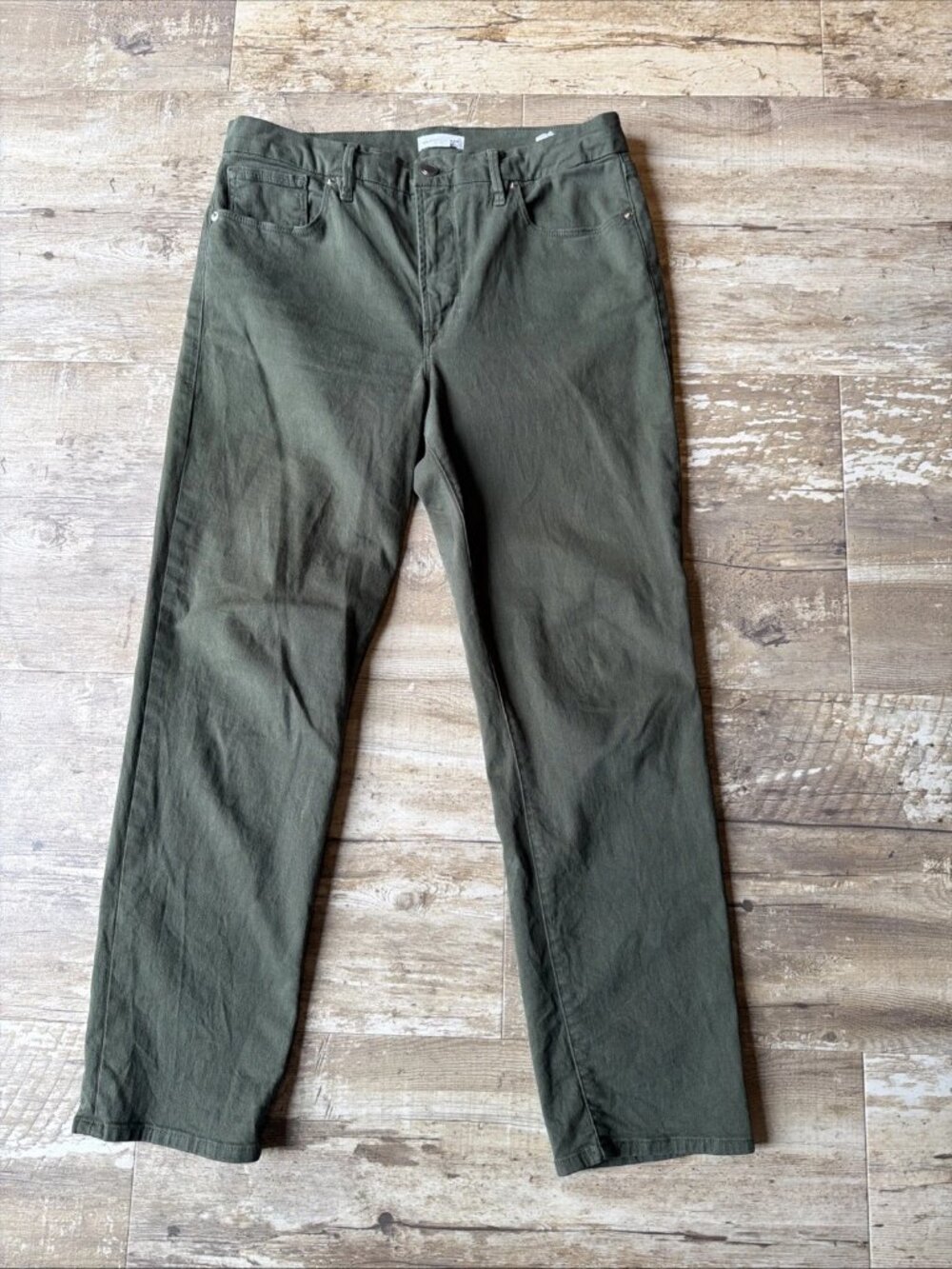 GOOD AMERICAN Good Classic Green Stretch High Rise Casual Women’s 12/31